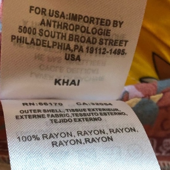 By Anthropologie Floral Vibrant Kimono OSFA - Picture 15 of 16